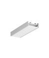 1m aluprofil VARIO30-01 ACDE-9/TY - Anodiseret, påbygning, LED skinne