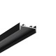 1m aluprofil VARIO30-01 ACDE-9/TY - Sort anodiseret, påbygning, LED skinne