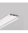 1m aluprofil VARIO30-01 ACDE-9/TY - Hvid lakeret, påbygning, LED skinne