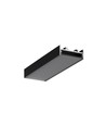 1m aluprofil VARIO30-01 ACDE-9/TY - Sort anodiseret, påbygning, LED skinne
