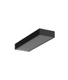 1m aluprofil VARIO30-01 ACDE-9/TY - Sort anodiseret, påbygning, LED skinne