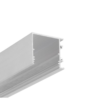 1m aluprofil VARIO30-03 ACDE-9/TY - Ubehandlet aluminium, påbygning, LED skinne