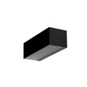 1m aluprofil VARIO30-03 ACDE-9/TY - Sort anodiseret, påbygning, LED skinne