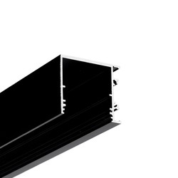 LED strip 2m aluprofil VARIO30-03 ACDE-9/TY - Sort anodiseret, påbygning, LED skinne