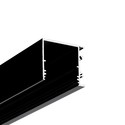 2m aluprofil VARIO30-03 ACDE-9/TY - Sort anodiseret, påbygning, LED skinne