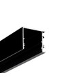 2m aluprofil VARIO30-03 ACDE-9/TY - Sort anodiseret, påbygning, LED skinne