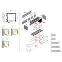 2m aluprofil VARIO30-03 ACDE-9/TY - Sort anodiseret, påbygning, LED skinne