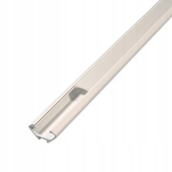 Alu / PVC profiler PVC hjørneprofil 15x15 til LED strip - 1 meter, hvid, inkl. mælkehvidt cover