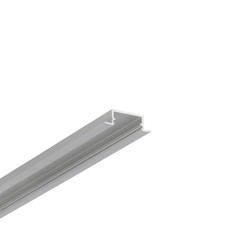 LED strip 2m aluprofil BEGTIN12 J/S - Anodiseret, indbygget, LED skinne