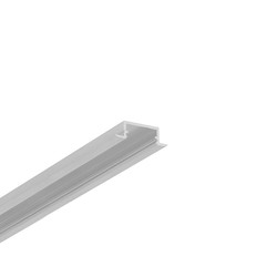 LED strip 2m aluprofil BEGTIN12 J/S - Ubehandlet aluminium, indbygget, LED skinne