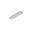 2m aluprofil BEGTIN12 J/S - Ubehandlet aluminium, indbygget, LED skinne