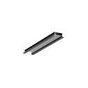 2m aluprofil BEGTIN12 J/S - Sort anodiseret, indbygget, LED skinne
