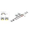 2m aluprofil BEGTIN12 J/S - Hvid lakeret, indbygget, LED skinne