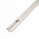 PVC hjørneprofil 15x15 til LED strip - 2 meter, hvid, inkl. mælkehvidt cover