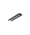 40 stk. 2m aluprofil BEGTIN12 J/S - Sort anodiseret, indbygget, LED skinne