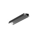 2m aluprofil DIAGONAL10 C - Sort anodiseret, indbygget, LED skinne