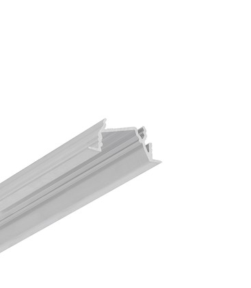 2m aluprofil DIAGONAL14 F/TY - Ubehandlet aluminium, indbygget, LED skinne 2m aluprofil DIAGONAL14 F/TY - Ubehandlet aluminium, indbygget, LED skinne