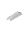 2m aluprofil DIAGONAL14 F/TY - Ubehandlet aluminium, indbygget, LED skinne
