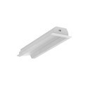 2m aluprofil DIAGONAL14 F/TY - Ubehandlet aluminium, indbygget, LED skinne