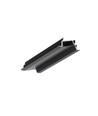 2m aluprofil DIAGONAL14 F/TY - Sort anodiseret, indbygget, LED skinne