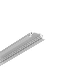 LED strip 1m aluprofil GROOVE10 BC/UX - Anodiseret, indbygget, LED skinne