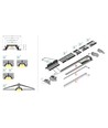 1m aluprofil GROOVE10 BC/UX - Ubehandlet aluminium, indbygget, LED skinne