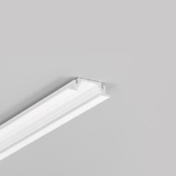 LED strip 1m aluprofil GROOVE10 BC/UX - Hvid lakeret, indbygget, LED skinne