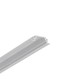 2m aluprofil GROOVE10 BC/UX - Ubehandlet aluminium, indbygget, LED skinne