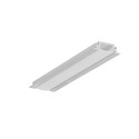 2m aluprofil GROOVE10 BC/UX - Ubehandlet aluminium, indbygget, LED skinne