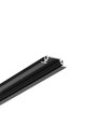 2m aluprofil GROOVE10 BC/UX - Sort anodiseret, indbygget, LED skinne