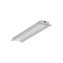 2m aluprofil GROOVE10 BC/UX - Anodiseret, indbygget, LED skinne
