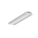 2m aluprofil GROOVE10 BC/UX - Ubehandlet aluminium, indbygget, LED skinne