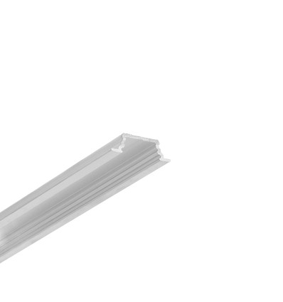2m aluprofil GROOVE10.V2 A1C/U - Ubehandlet aluminium, indbygget, LED skinne