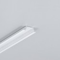 2m aluprofil GROOVE10.V2 A1C/U - Hvid lakeret, indbygget, LED skinne