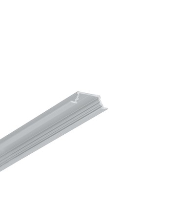 2m aluprofil GROOVE10.V2 A1C/U - Anodiseret, indbygget, LED skinne