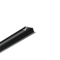 2m aluprofil GROOVE10.V2 A1C/U - Sort anodiseret, indbygget, LED skinne