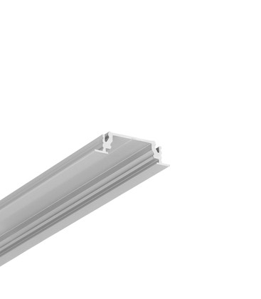 1m aluprofil GROOVE14 EE7F/TY - Anodiseret, indbygget, LED skinne