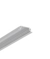 1m aluprofil GROOVE14 EE7F/TY - Ubehandlet aluminium, indbygget, LED skinne