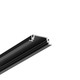 1m aluprofil GROOVE14 EE7F/TY - Sort anodiseret, indbygget, LED skinne