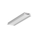 1m aluprofil GROOVE14 EE7F/TY - Anodiseret, indbygget, LED skinne