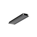 1m aluprofil GROOVE14 EE7F/TY - Sort anodiseret, indbygget, LED skinne