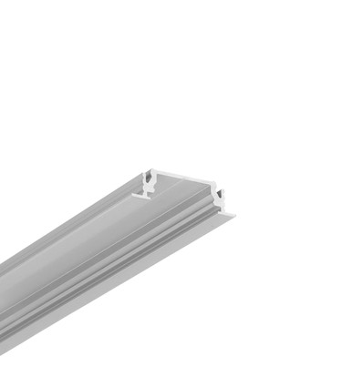 2m aluprofil GROOVE14 EE7F/TY - Anodiseret, indbygget, LED skinne