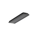 1m aluprofil GROOVE14 EE7F/TY - Sort anodiseret, indbygget, LED skinne