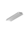 2m aluprofil GROOVE14 EE7F/TY - Ubehandlet aluminium, indbygget, LED skinne