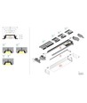 2m aluprofil GROOVE14 EE7F/TY - Sort anodiseret, indbygget, LED skinne