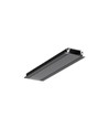 2m aluprofil GROOVE14 EE7F/TY - Sort anodiseret, indbygget, LED skinne