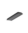 2m aluprofil GROOVE14 EE7F/TY - Sort anodiseret, indbygget, LED skinne