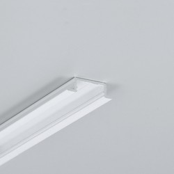 LED strip 2m aluprofil GROOVE14.V2 BC3/Y - Hvid lakeret, indbygget, LED skinne