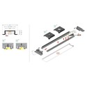 2m aluprofil GROOVE14.V2 BC3/Y - Hvid lakeret, indbygget, LED skinne