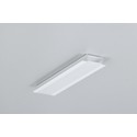 2m aluprofil GROOVE14.V2 BC3/Y - Hvid lakeret, indbygget, LED skinne